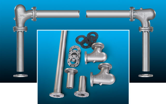Flanged Kits for schedule 40 and schedule 80 pipe available for all popular pipe and tube sizes